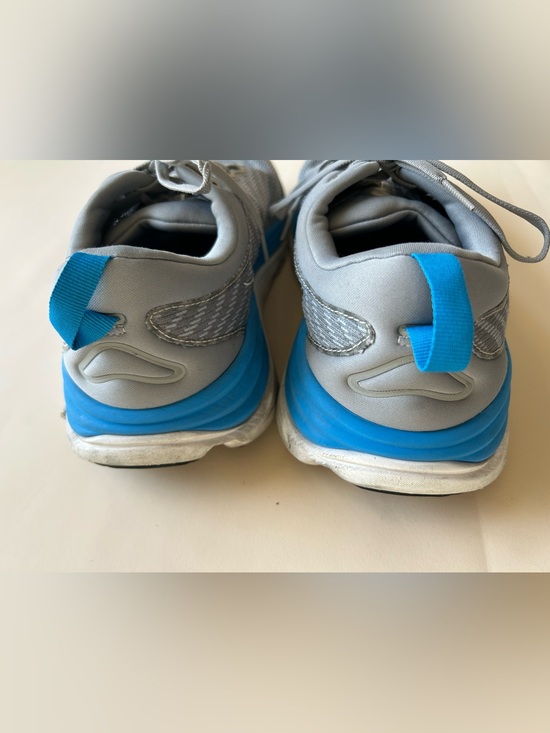 Hoka Men\'s Gray & Blue Athletic Running Shoes size 13 gaviota 5